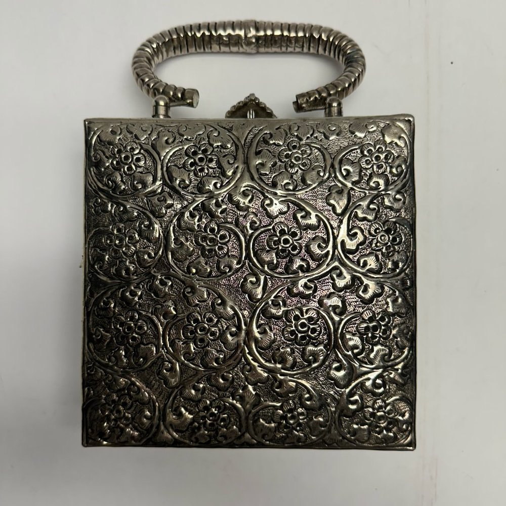 Ramla Silver Royalty Bag